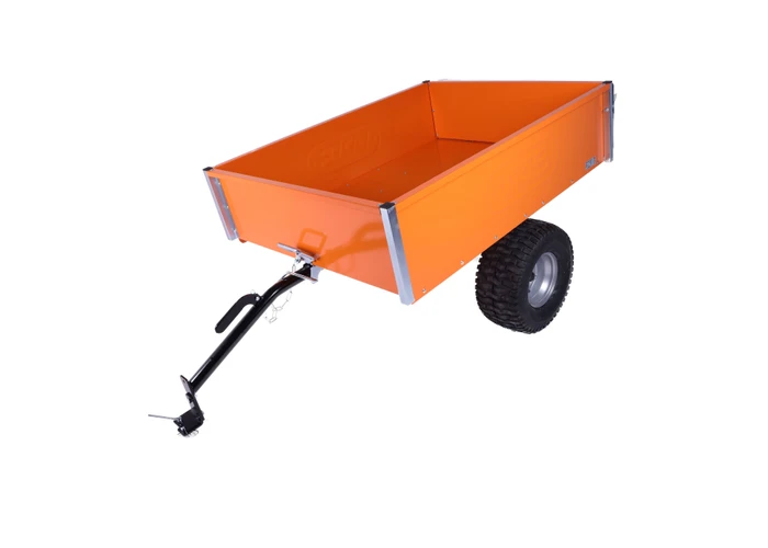 TR 220S Trailer f.Garden Tractor-GALVANIZED+Orange