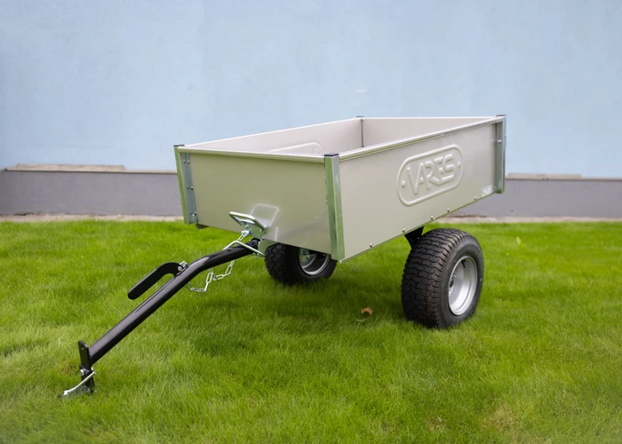 TRVMS Anhänger für Rasentraktor - EDELSTAHL
