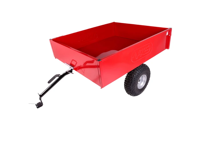 TR 350-7 Anhänger für Rasentraktor-ROT